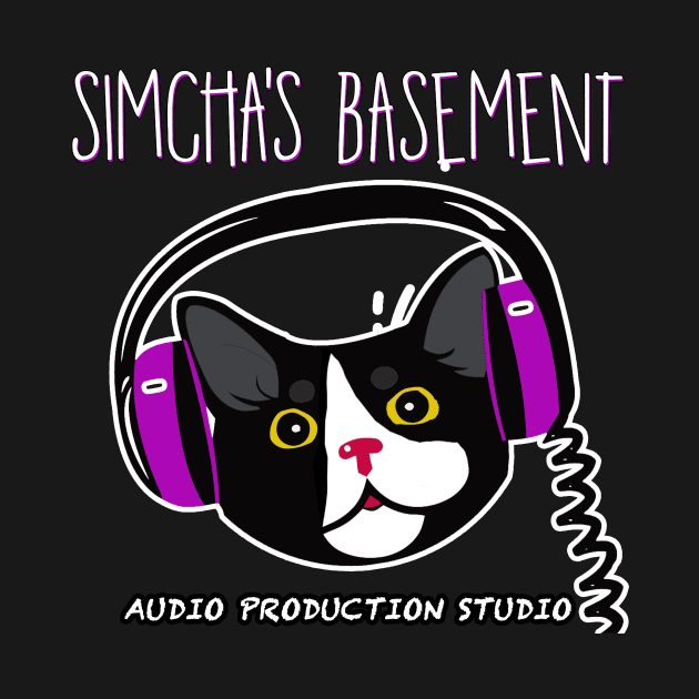 Simcha's Basement - Audio Production Studio (For Dark Colors - Outlined) by polarmp3