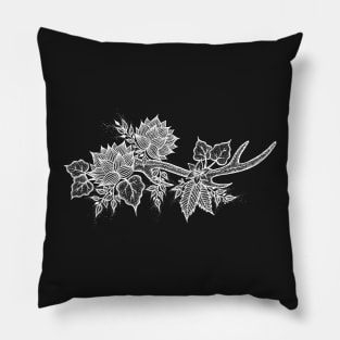 Floral antler Pillow