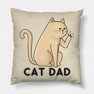 cat dad Pillow