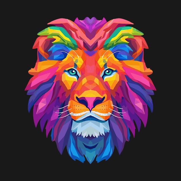 lion popart by SHINIGAMII