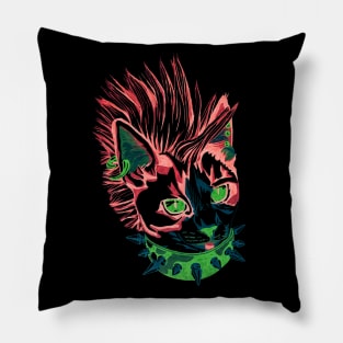 Punk Kitty Pillow