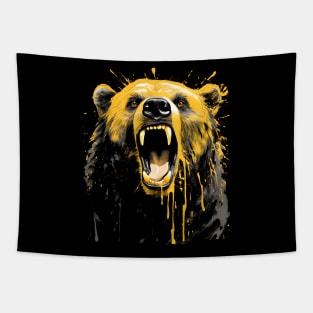 Black Bear Painting Tapestry