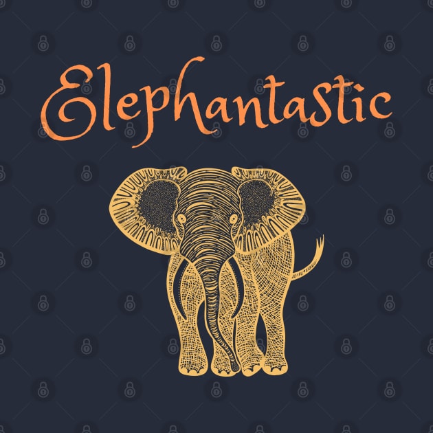 Elephantastic - orange and yellow by Green Paladin