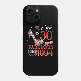 Womens Chapter 30 Fabulous Since 1994 30Th Birthday Phone Case