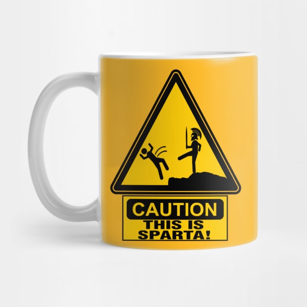 Caution - This Is Sparta - 300 - Filme - Leonidas - Caneca