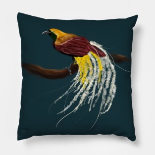 Greater bird-of-paradise + Amaranthus Caudatus Pillow