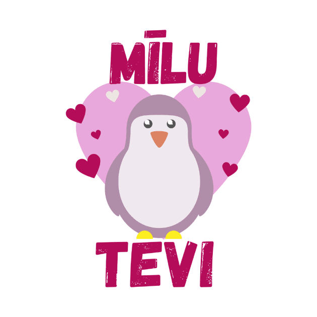 Priecīgu valentīndienu es mīlu tevi - Latviešu by LukjanovArt