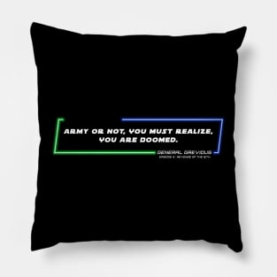 EP3 - GG - Doomed - Quote Pillow