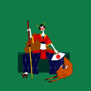 Samurai geisha T-Shirt