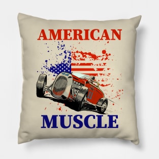 American Muscle 50s Hot rod Pillow