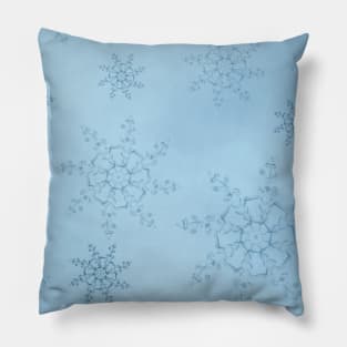 Original handmade Snowflakes pattern Pillow