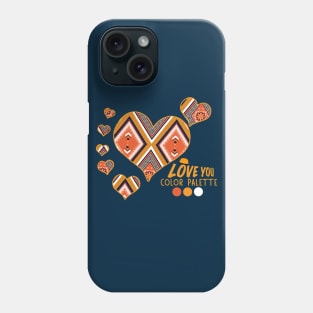 Love Flower Geometric Orange Colorful #4 Phone Case