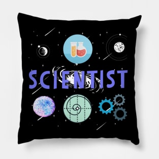 Scientist Gift Design Chemistry Physics STEM Pillow