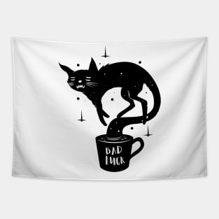 Bad luck , black cat and coffee Tapestry