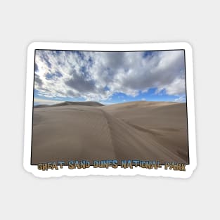 Colorado State Outline (Great Sand Dunes National Park) Magnet