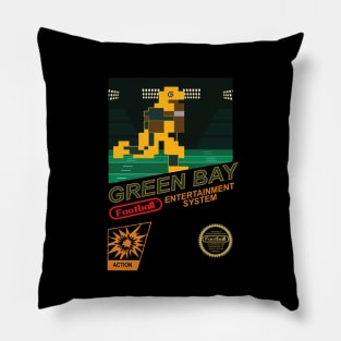Green Bay Football Team - NES Football 8-bit Design Pillow