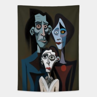 Gothic Family Portrait Tapestry