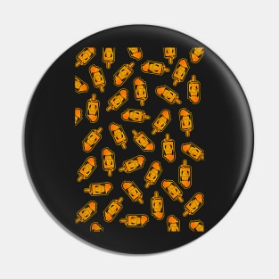 Screamsicle (pattern) (black) Pin