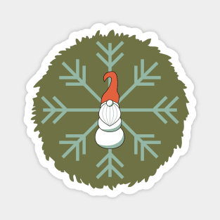 Gnome Snowman Magnet