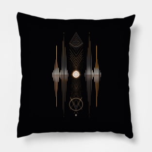 Minimalistic Geometric Illustration Pillow