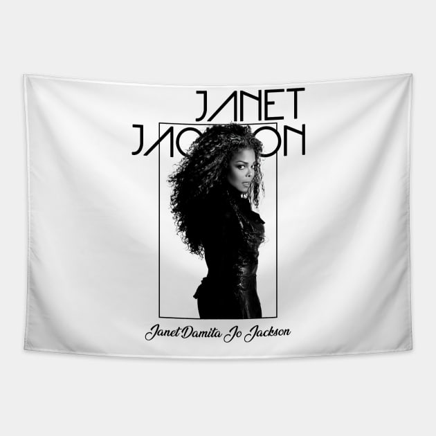 Janet Jackson Vintage Tour Concert Tapestry by Evergreen Daily