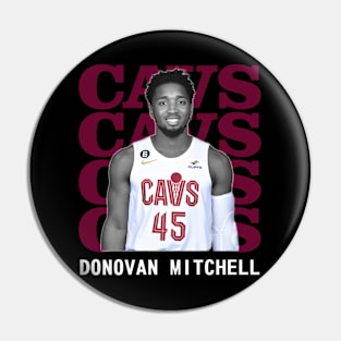 Cleveland Cavaliers Donovan Mitchell 45 Pin