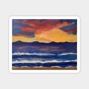 Cloudy Sunset Magnet