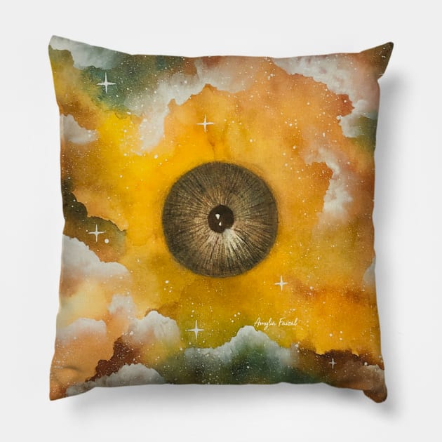 Eye of the Galaxy Pillow by amyliafaizalart