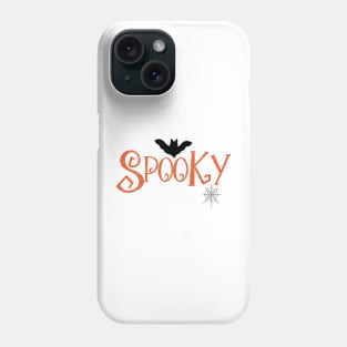 Spooky Halloween design orange Phone Case