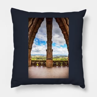 Stirling From The National Wallace Monument Pillow