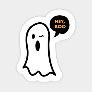 Hey, Boo! Halloween Ghost Magnet