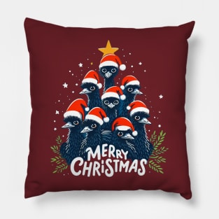 christmas australian emu Pillow