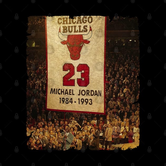 Michael Jordan, 1994 Chicago Bulls Retirement Ceremony by Wendyshopart