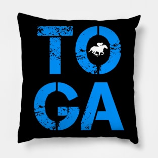 Toga Saratoga Springs Upstate New York Pillow