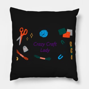 Crazy Craft Lady Pillow