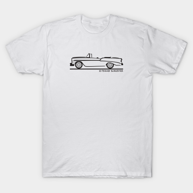 1956 Chevy Bel Air Convertible - 1956 Chevy Bel Air Convertible - T-Shirt