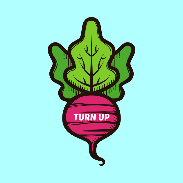 Turn Up - Turnip Pun by Allthingspunny