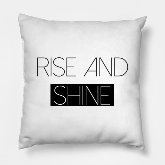 Rise and Shine - Kylie Jenner Meme Pillow by quoteee