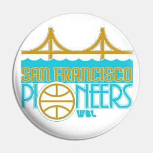 Defunct San Francisco Pioneers WBL Basketball 1979 Pin