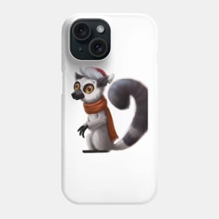 Cute Lemur Drawing Phone Case