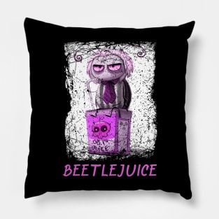 Funny Art Gothic Beetle Juice Quotes Pillow