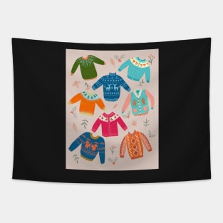 Sweater weather illustration Tapestry