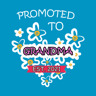 promoted to grandma est 2021 Mothers Day Gift for grandma T-Shirt