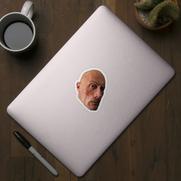 The Rock Eyebrow Meme Sticker Sticker for Sale by stickermemeshop