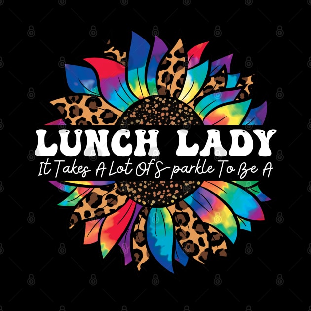 Lunch Lady Cafeteria Crew Sunflower Leopard Thanksgiving by Johner_Clerk_Design