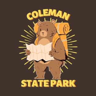 Coleman State Park Camping Bear T-Shirt