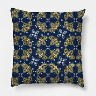 Midnight Paisley Pillow