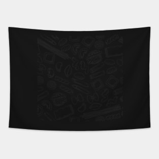 Pasta Noodle Pattern Tapestry