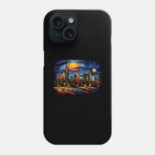 Oklahoma City Skyline Celestial Symphony 3D Starry Cityscape Phone Case