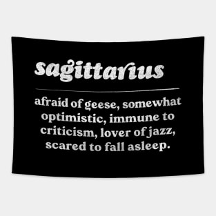 Sagittarius Zodiac Symbol //// Humorous Gift Design Tapestry